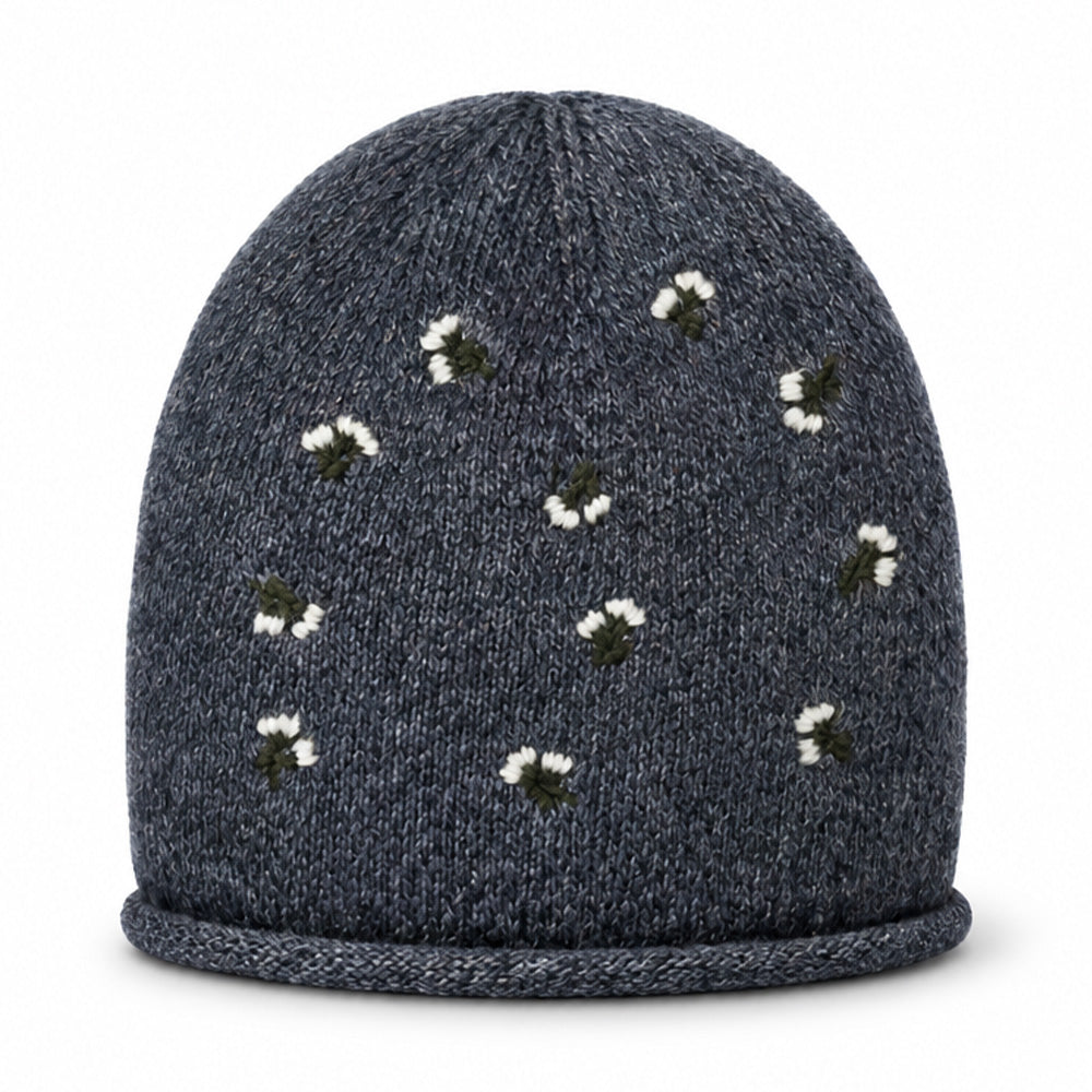 CAPPELLO A CUFFIA CON FIORELLINI