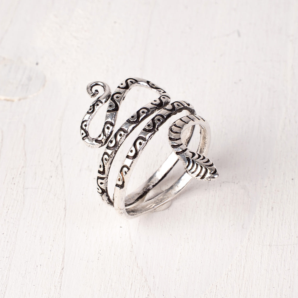 ANELLO SERPENTE LAVORATO