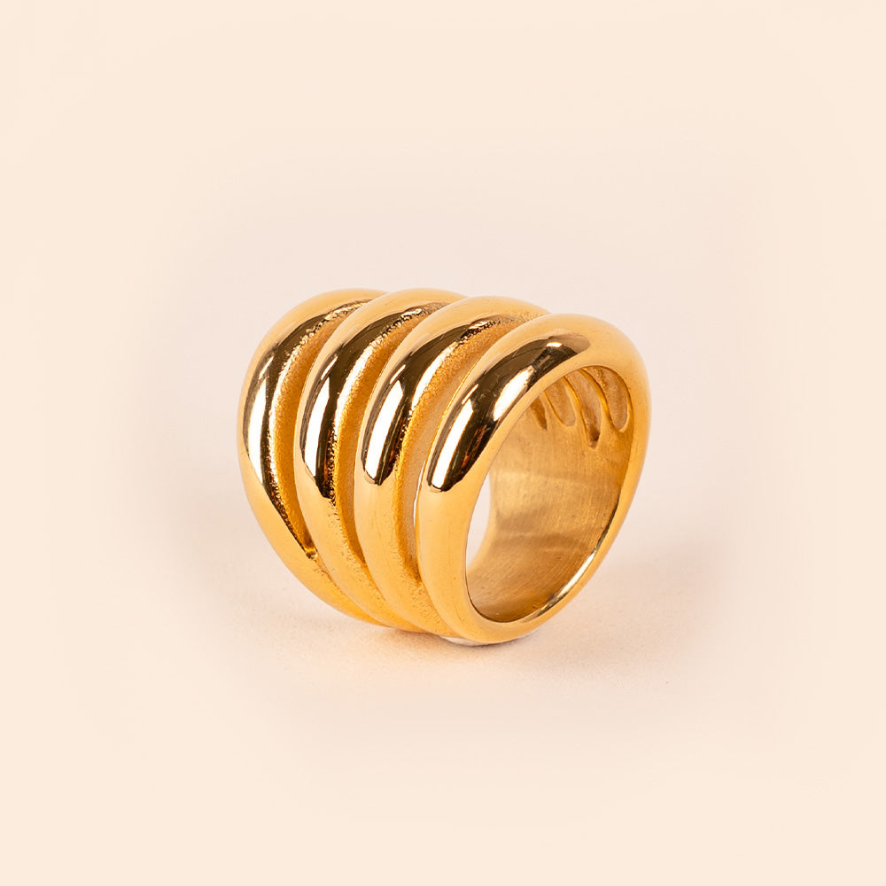 RING WITH FOUR GRADATION BANDS