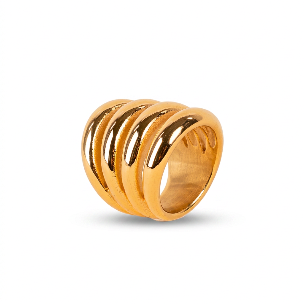 ANELLO CON QUATTRO FASCE A GRADAZIONE