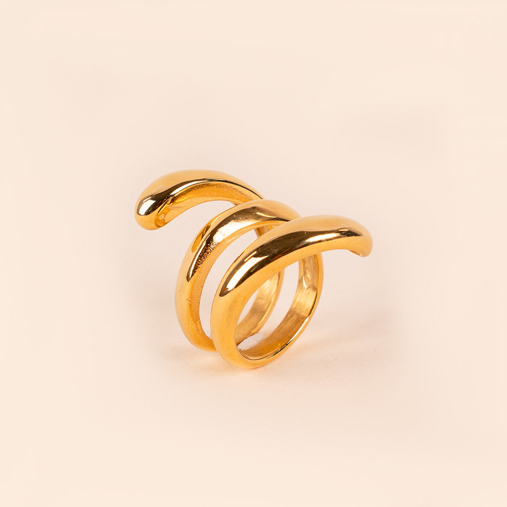 THICK SPIRAL RING