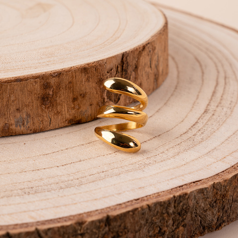 THICK SPIRAL RING