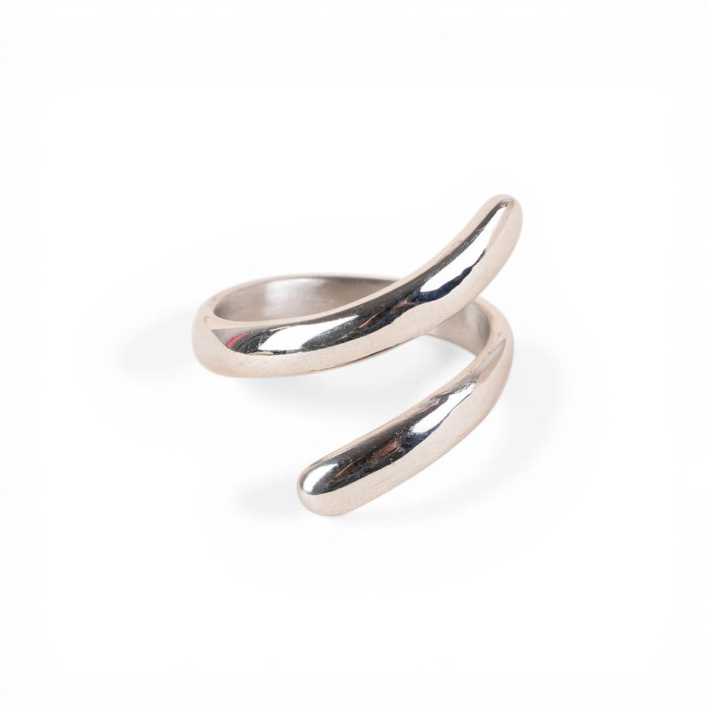 ANELLO REGOLABILE FINO CON ESTREMITA' SOVRAPPOSTE