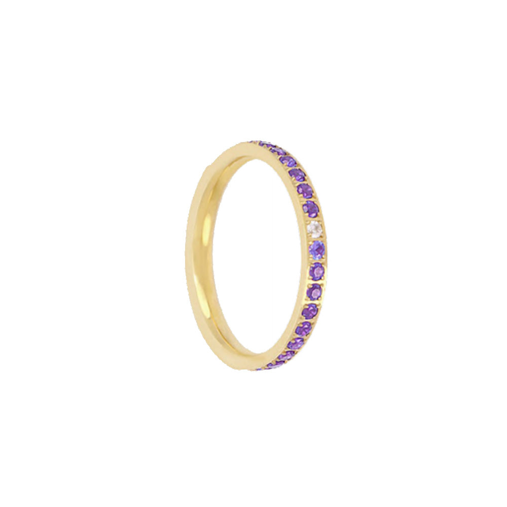 ANELLO CON ZIRCONI COLORATI