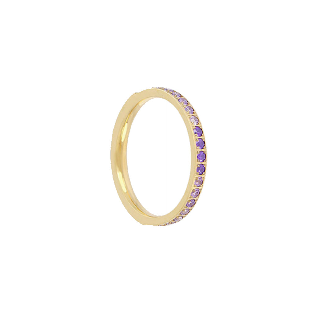 ANELLO CON ZIRCONI SFUMATURA GRADUALE COLORATA
