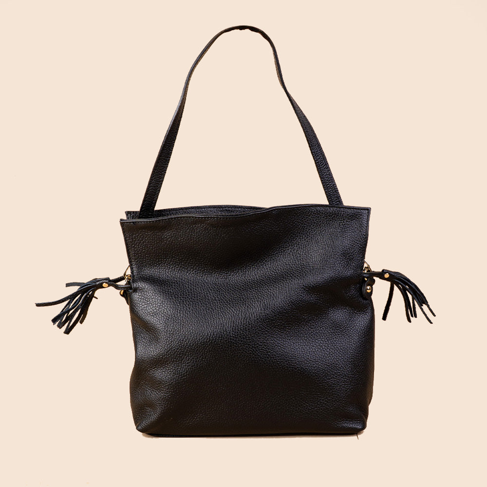 SHOULDER CLUTCH BAG WITH PLUMES ON THE SIDES