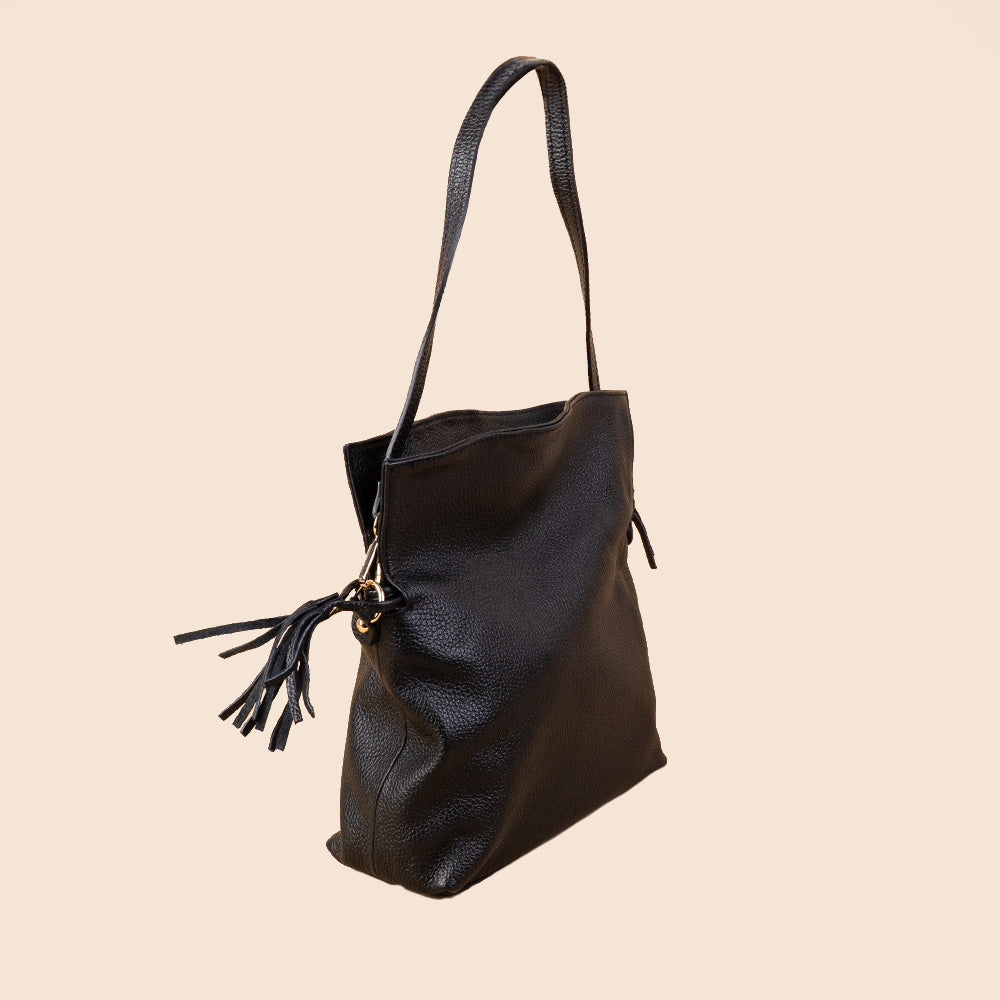 SHOULDER CLUTCH BAG WITH PLUMES ON THE SIDES