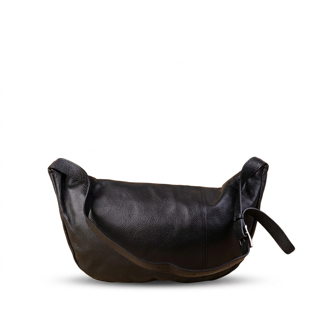 BORSA MARSUPIO VERA PELLE CON TRACOLLA FISSA