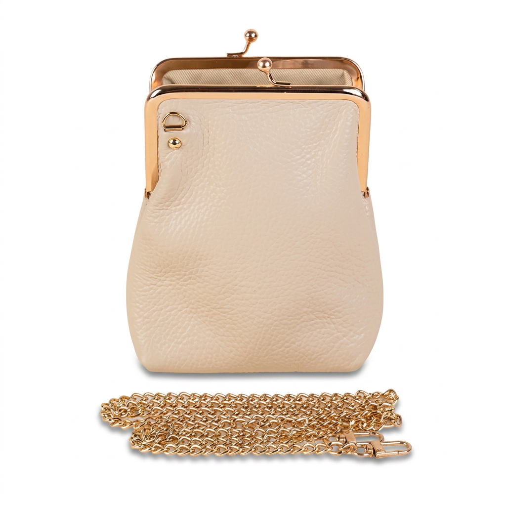 BORSA POCHETTE CON CHIUSURA A CLICK