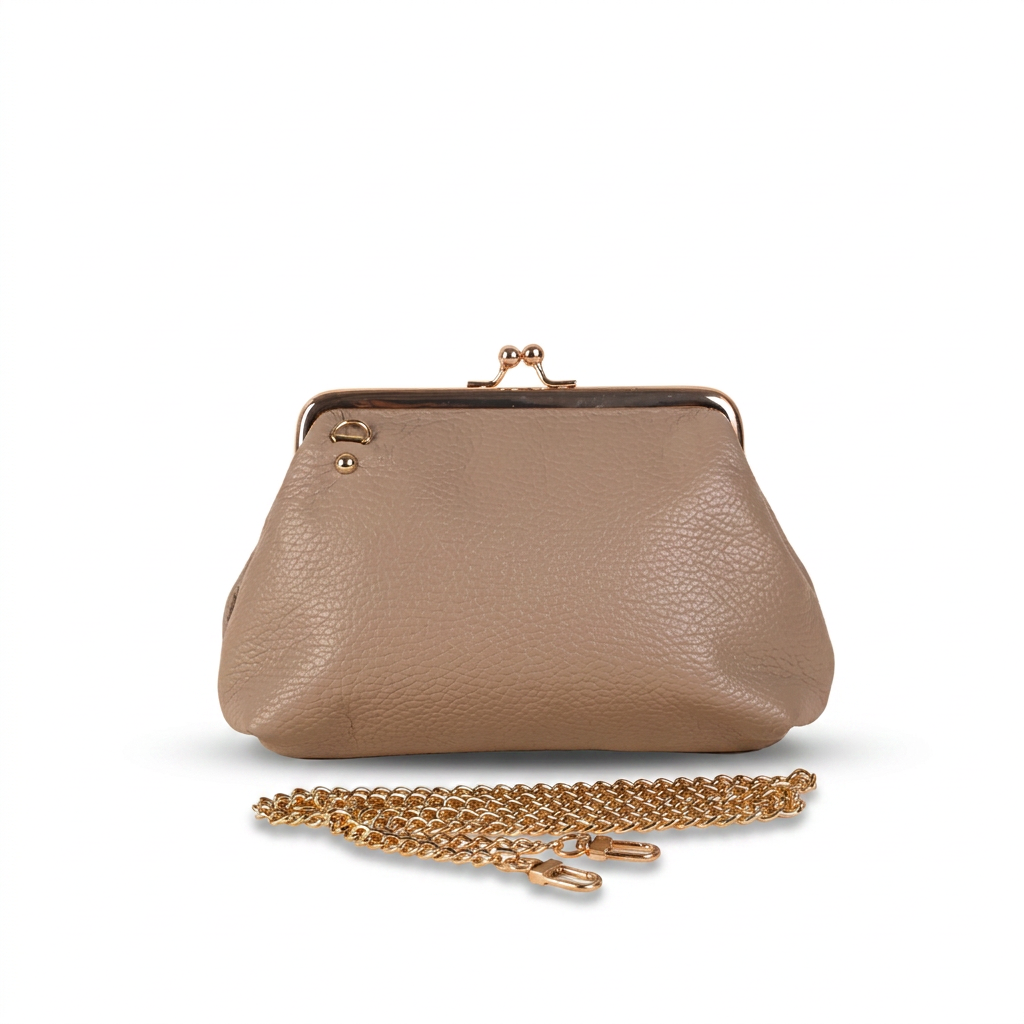 BORSA POCHETTE CON CHIUSURA A CLICK