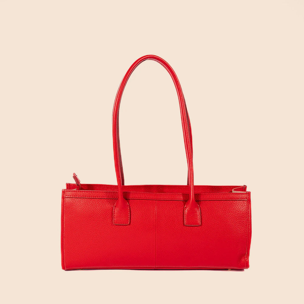 BORSA A SPALLA RETTANGOLARE CON FIBBIA CENTRALE