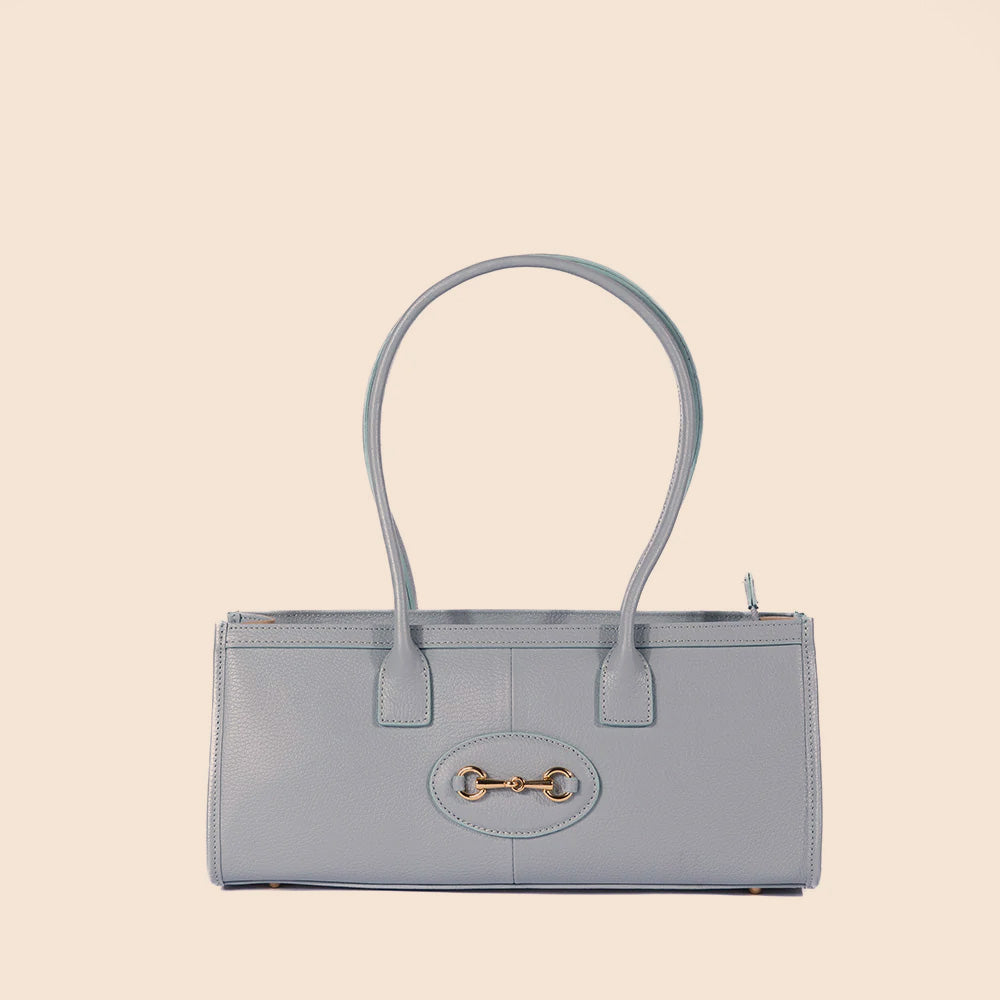 BORSA A SPALLA RETTANGOLARE CON FIBBIA CENTRALE