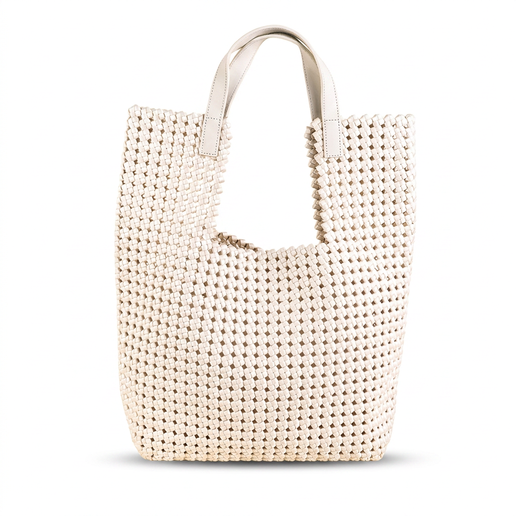 BORSA A SPALLA GRANDE INTRECCIATA CON SVUOTA BORSA
