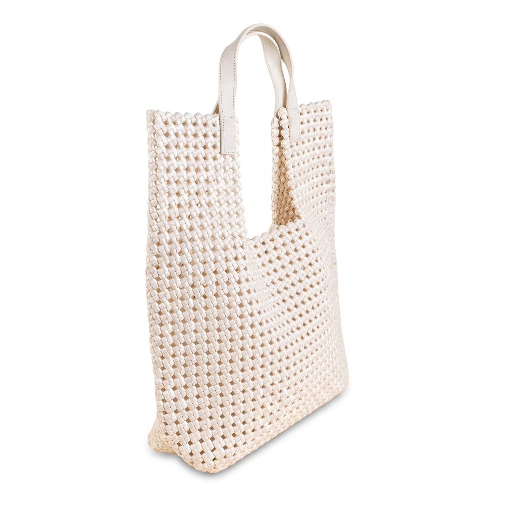BORSA A SPALLA GRANDE INTRECCIATA CON SVUOTA BORSA
