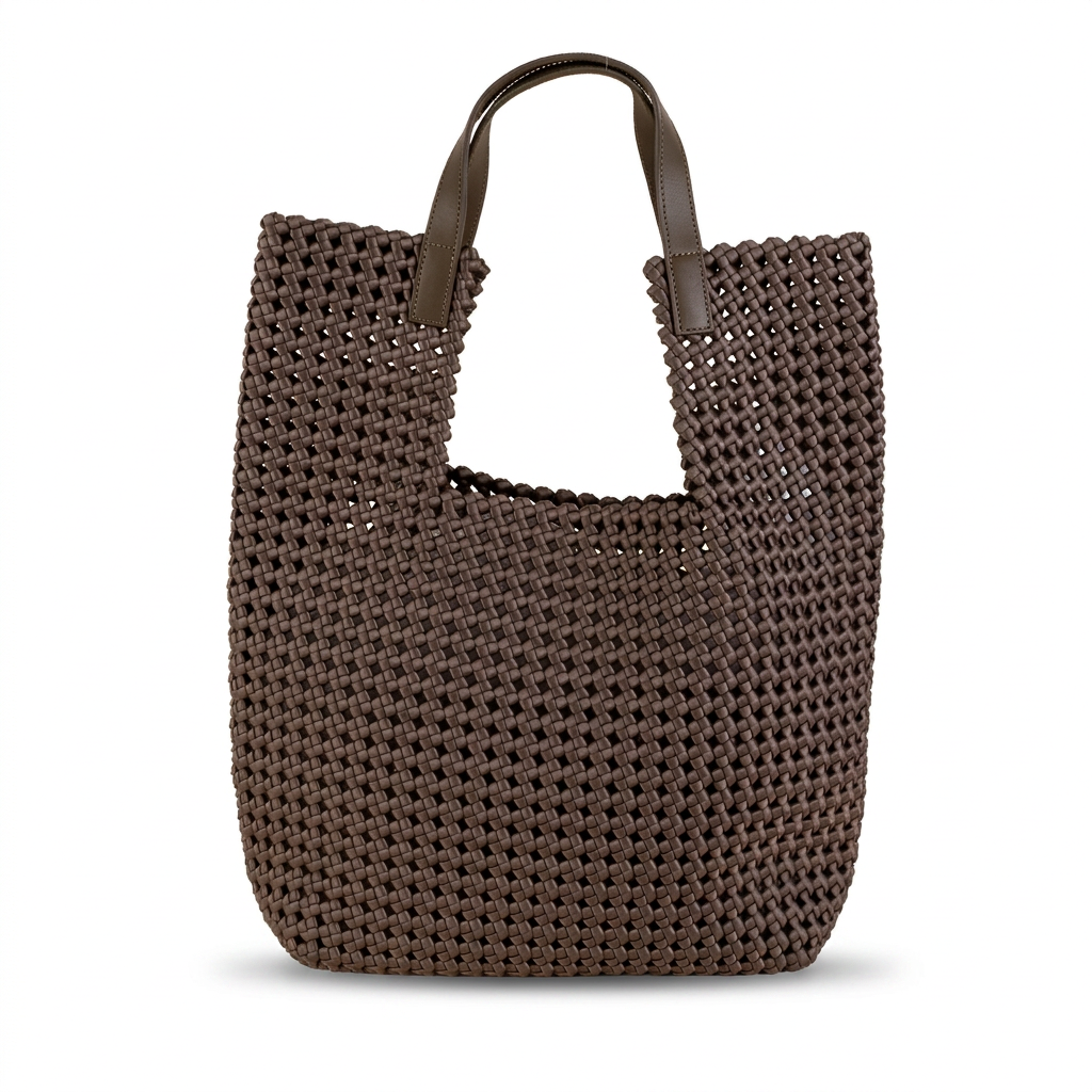 BORSA A SPALLA GRANDE INTRECCIATA CON SVUOTA BORSA