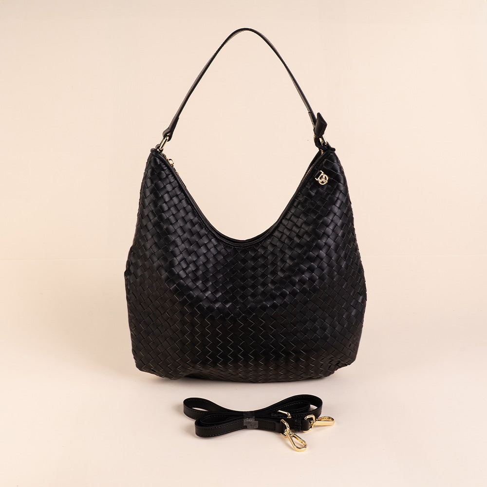 BORSA A SPALLA INTRECCIATA