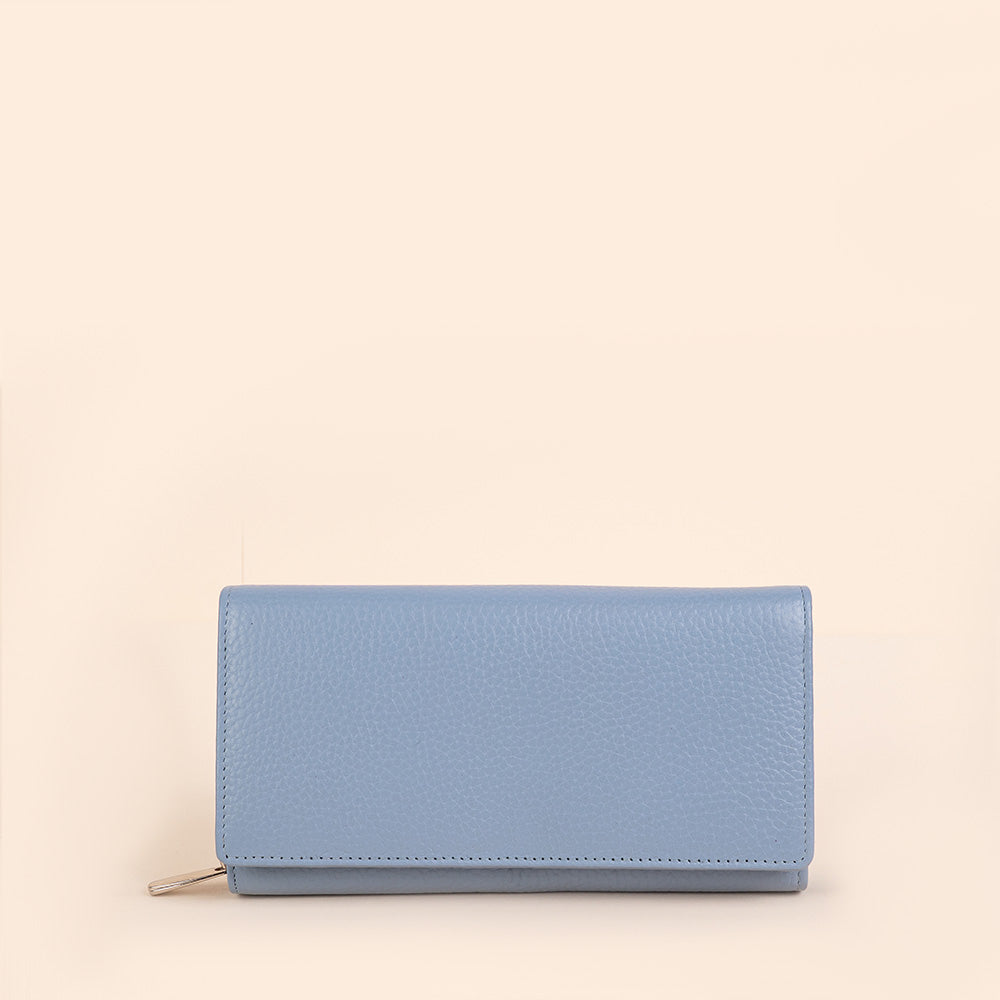 BOOK-SHAPED WALLET WITH COLORED INTERIOR