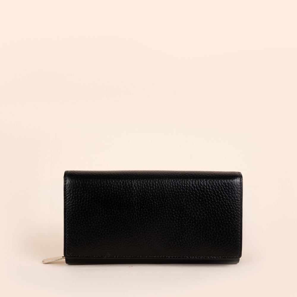 BOOK-SHAPED WALLET WITH COLORED INTERIOR