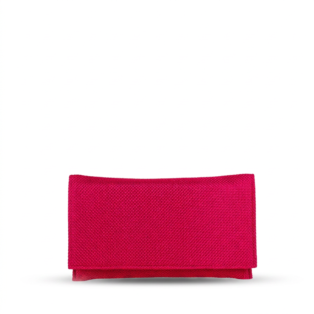 BORSA POCHETTE CLUTCH RIGIDA IN TESSUTO A MAGLIA GRANDE