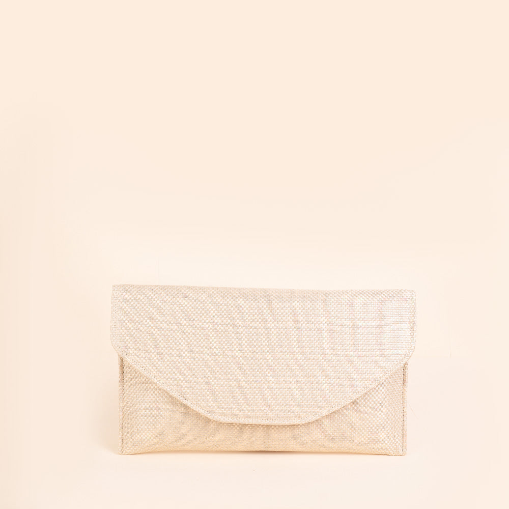 BORSA CLUTCH RIGIDA IN TESSUTO