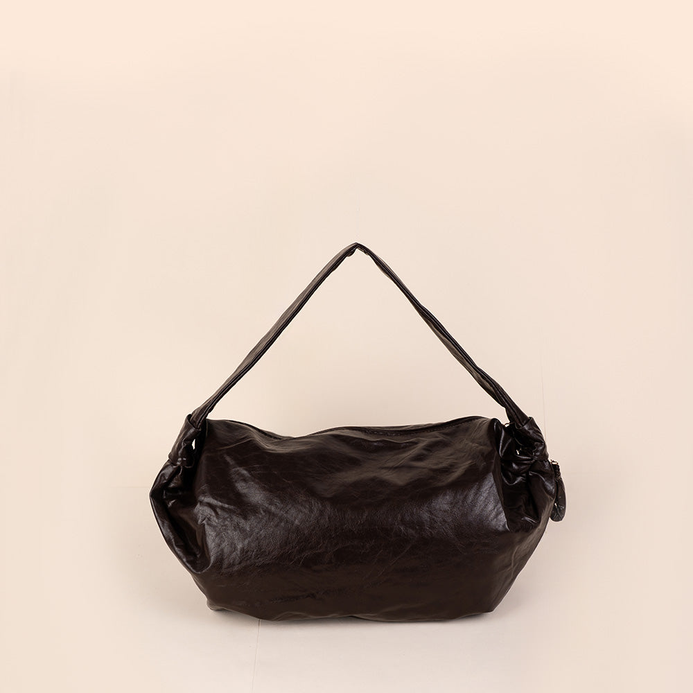 BORSA A SPALLA ALLUNGATA CON ZIP LATERALE