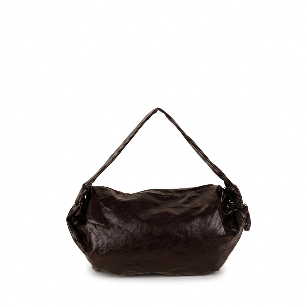 BORSA A SPALLA ALLUNGATA CON ZIP LATERALE
