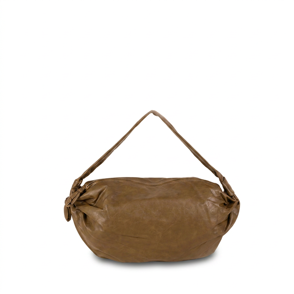 BORSA A SPALLA ALLUNGATA CON ZIP LATERALE