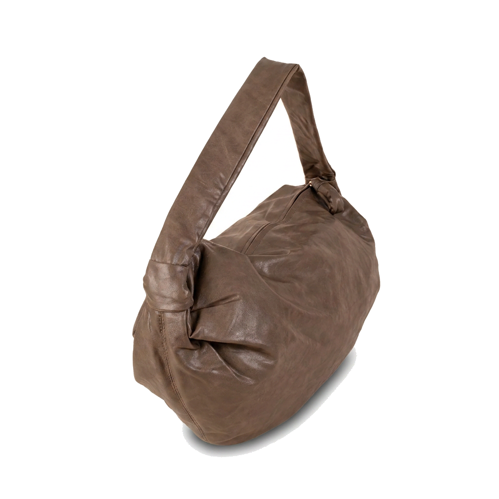 BORSA A SPALLA ALLUNGATA CON ZIP LATERALE