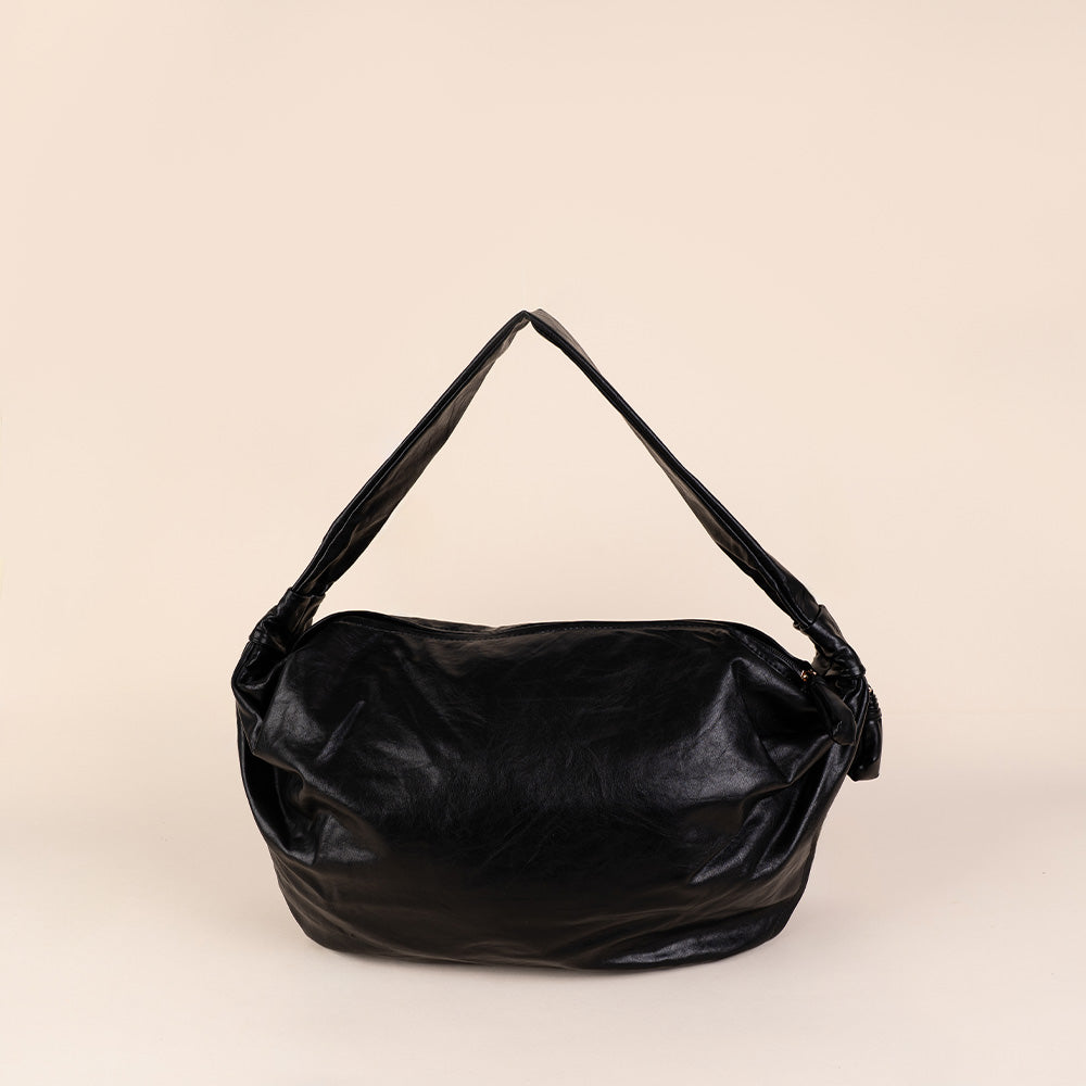 BORSA A SPALLA ALLUNGATA CON ZIP LATERALE