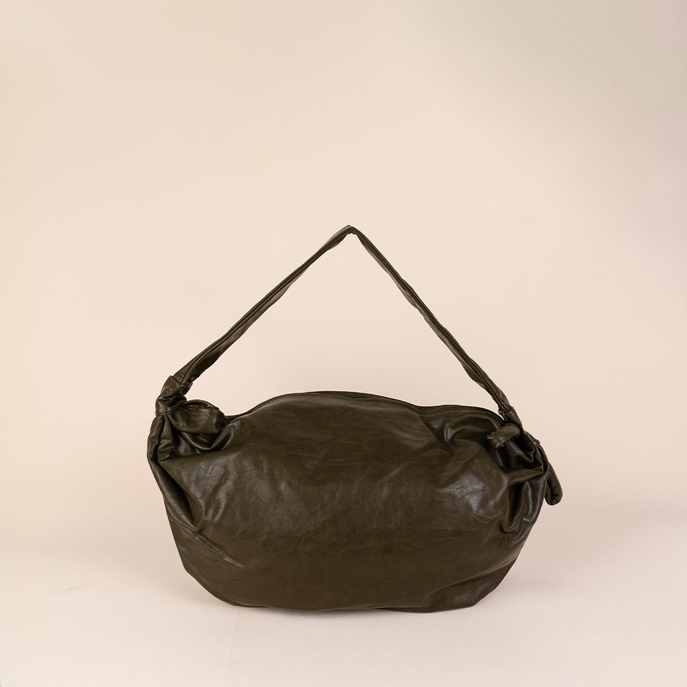 BORSA A SPALLA ALLUNGATA CON ZIP LATERALE