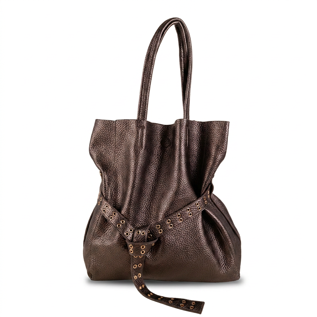 BORSA SHOPPING BAG CON CINTA CENTRALE, SVUOTA BORSA E TRACOLLA