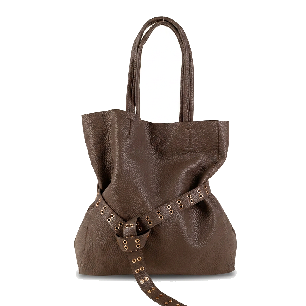 BORSA SHOPPING BAG CON CINTA CENTRALE, SVUOTA BORSA E TRACOLLA