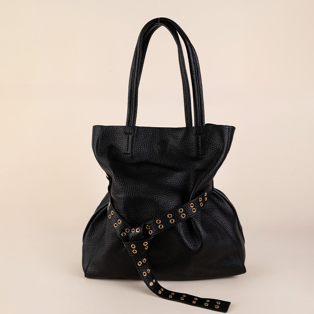 BORSA SHOPPING BAG CON CINTA CENTRALE, SVUOTA BORSA E TRACOLLA