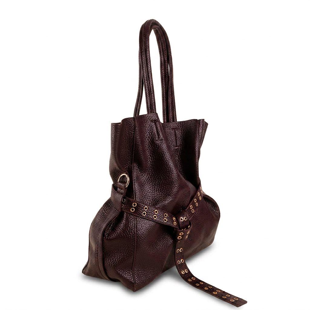 BORSA SHOPPING BAG CON CINTA CENTRALE, SVUOTA BORSA E TRACOLLA