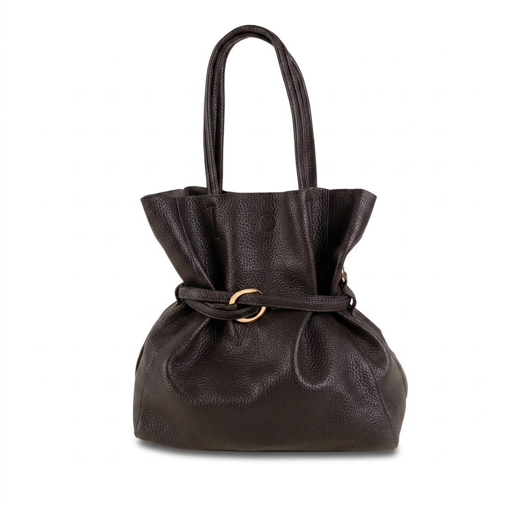 BORSA A SPALLA CON CINTA CENTRALE A TRE FASCE