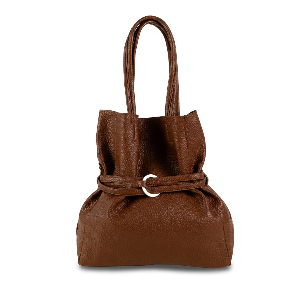 BORSA A SPALLA CON CINTA CENTRALE A TRE FASCE