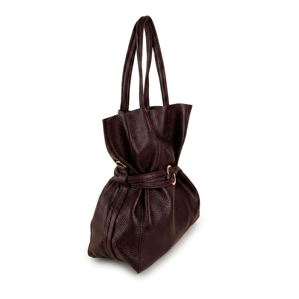 BORSA A SPALLA CON CINTA CENTRALE A TRE FASCE