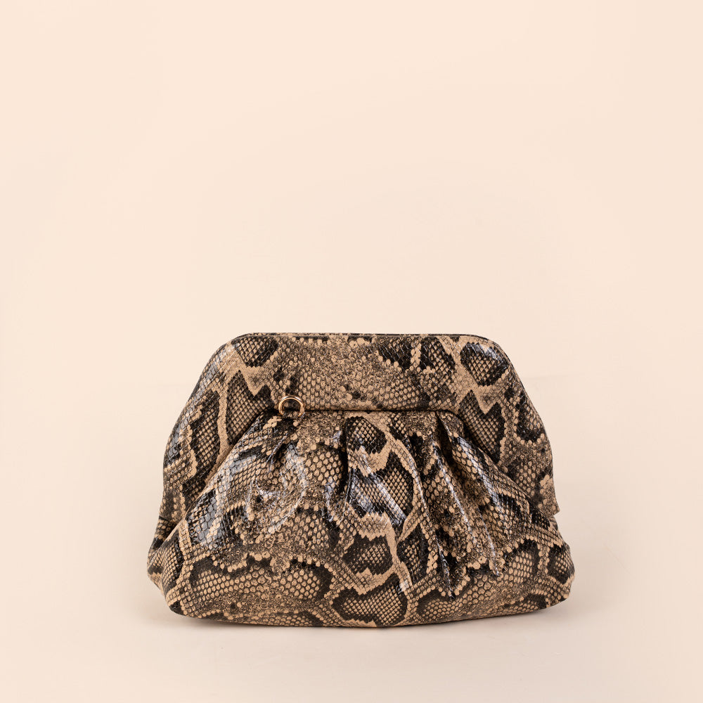 BORSA POCHETTE LUCIDA A CON TRACOLLA