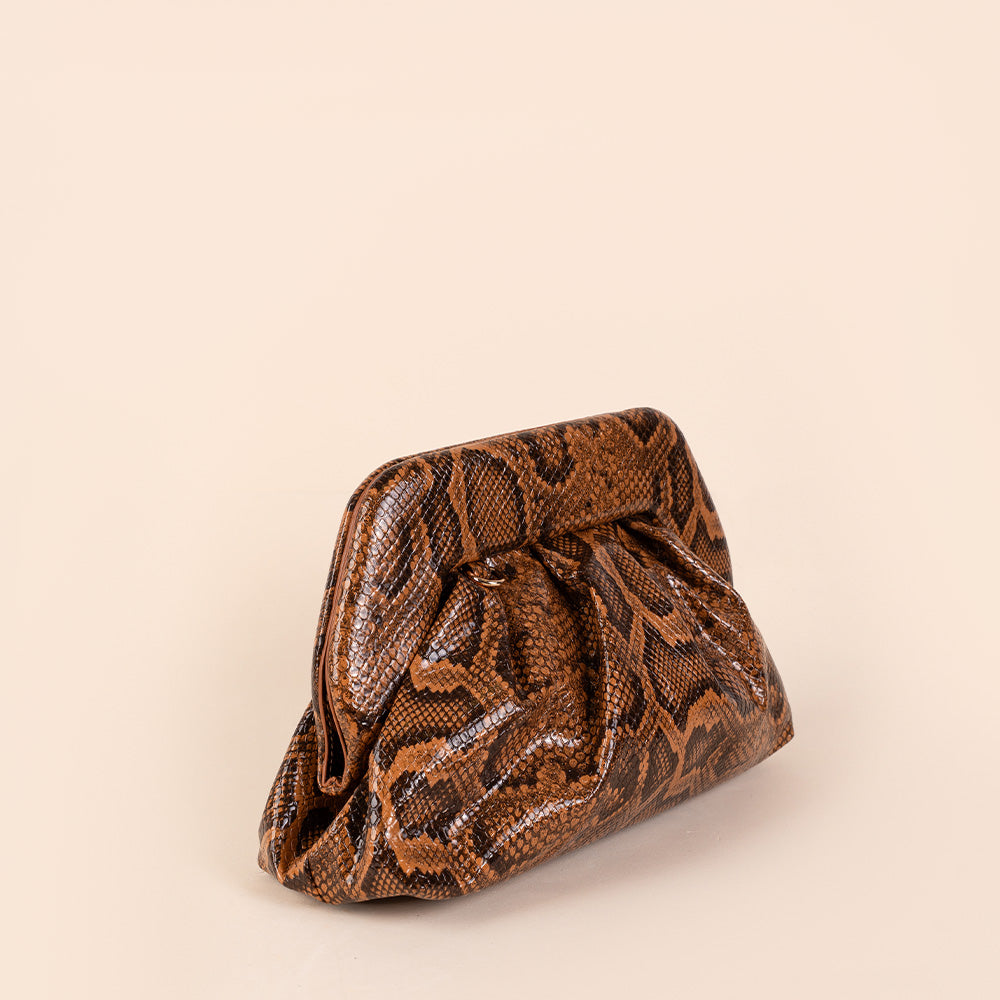 BORSA POCHETTE LUCIDA A CON TRACOLLA