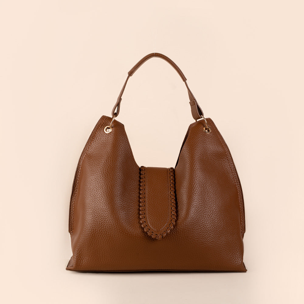 BORSA A MANO CON TRACOLLA E PATTINA FRONTALE