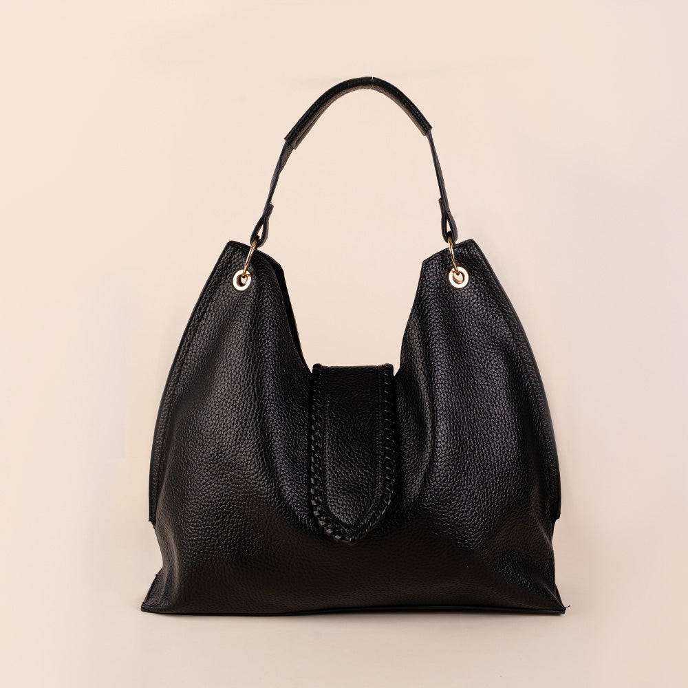 BORSA A MANO CON TRACOLLA E PATTINA FRONTALE