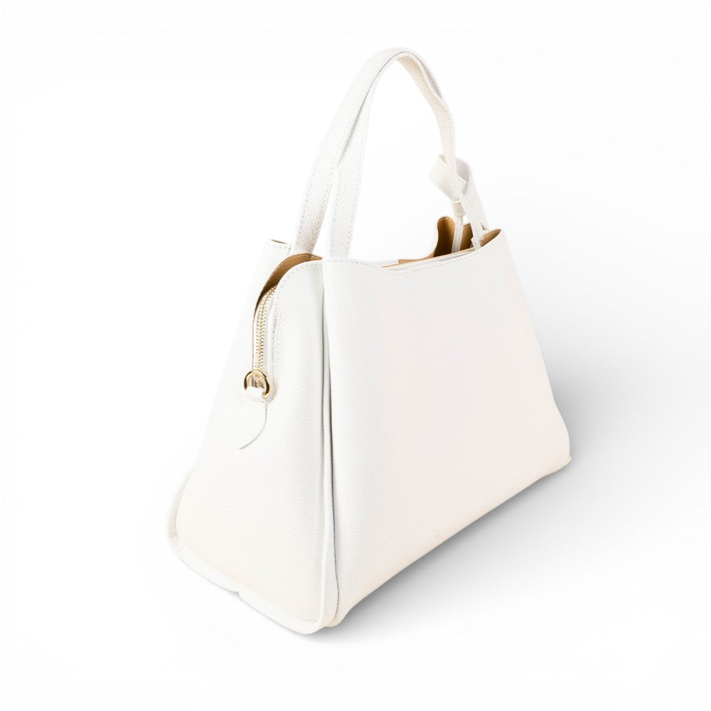 BORSA A MANO CON TRE SCOMPARTI INTERNI E TRACOLLA