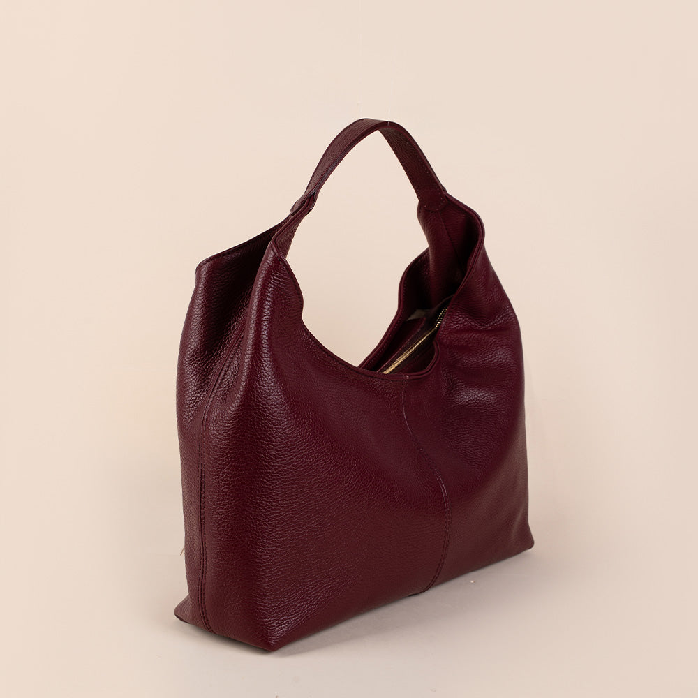 BORSA A SPALLA CLASSICA CON ZIP
