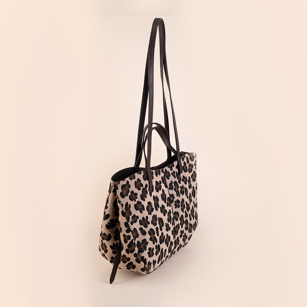 BORSA A SPALLA E A MANO SCAMOSCIATA CON SOFFIETTO LATERALE