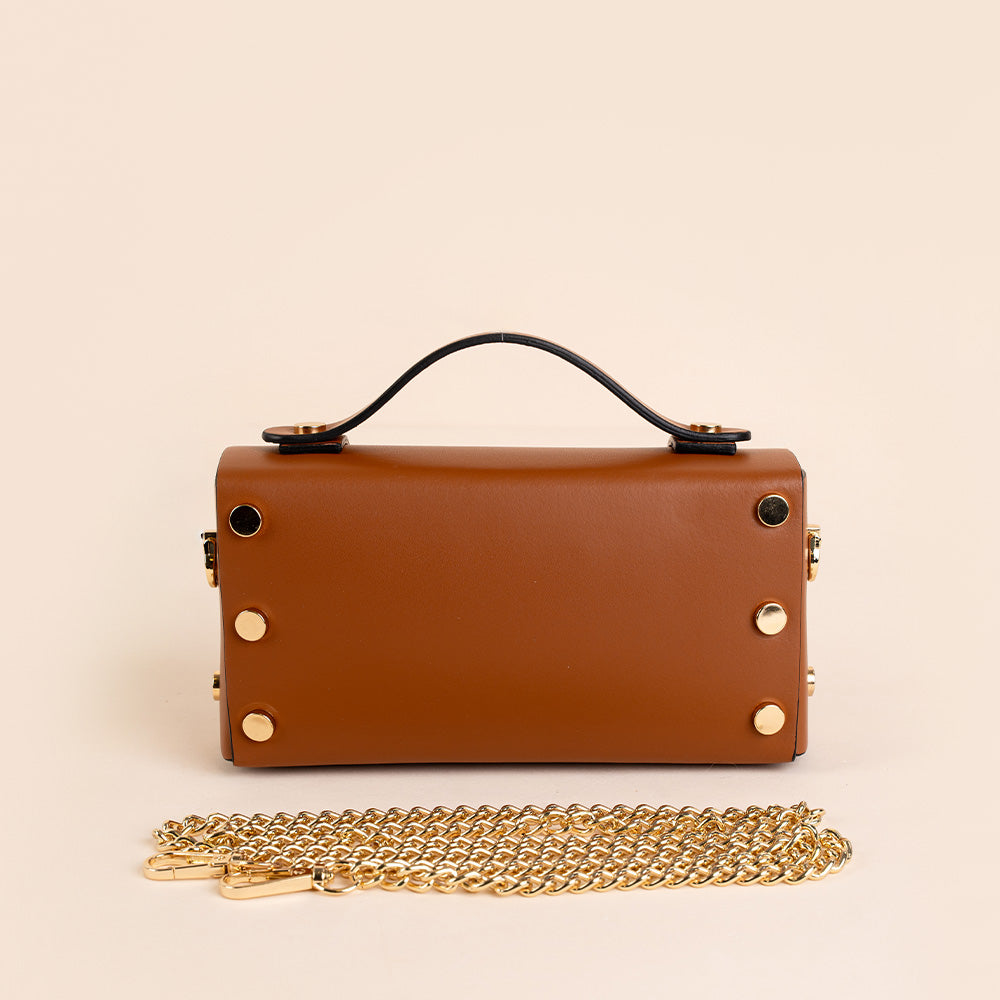 BORSA A MANO PICCOLA CON DOPPIA FIBBIA