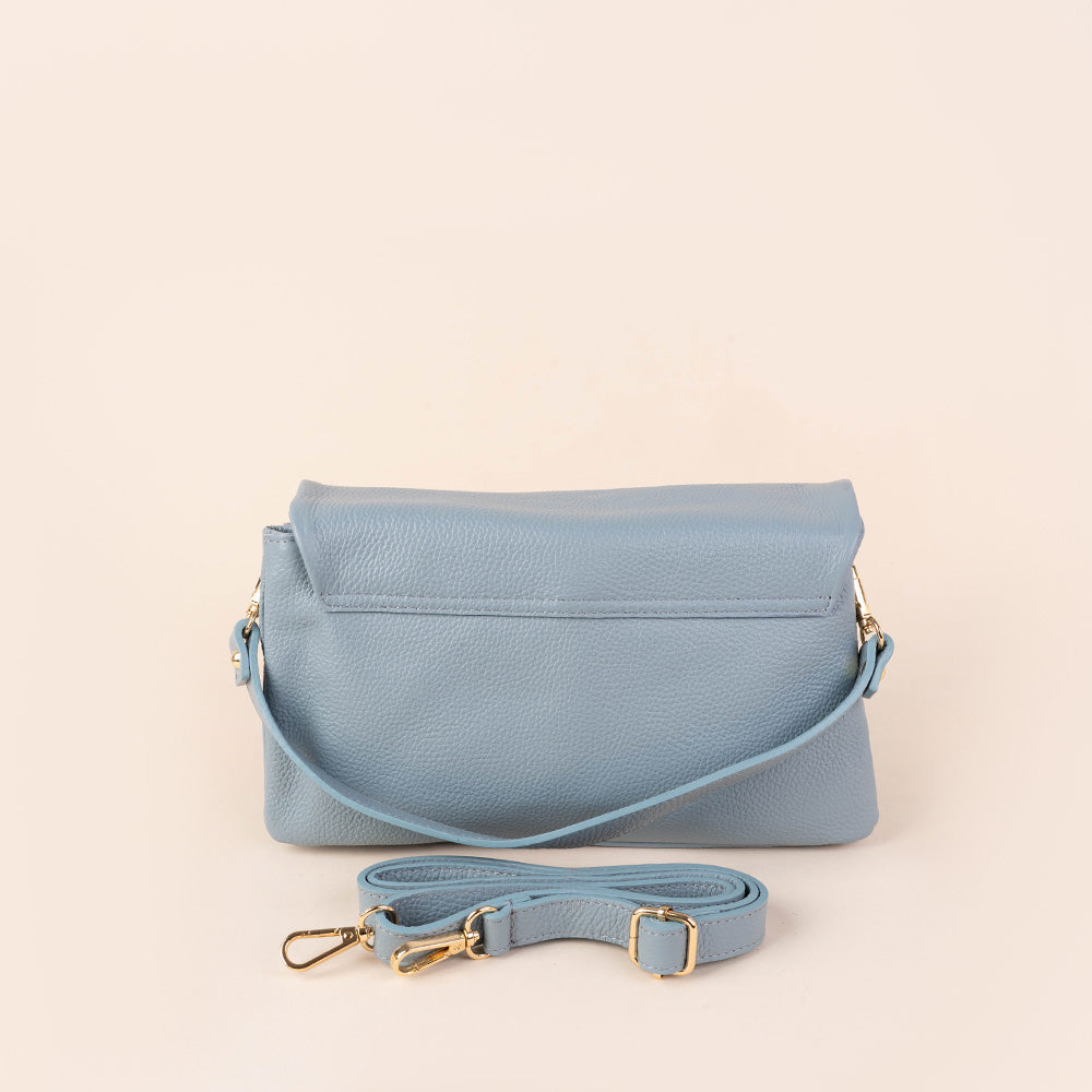 BORSA A MANO CON TRE SCOMPARTI E CHIUSURA A GIRELLO