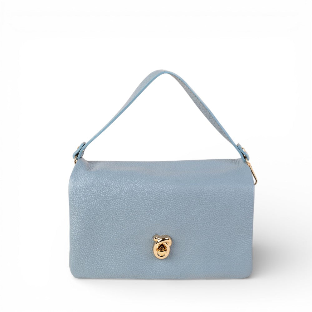 BORSA A MANO CON TRE SCOMPARTI E CHIUSURA A GIRELLO