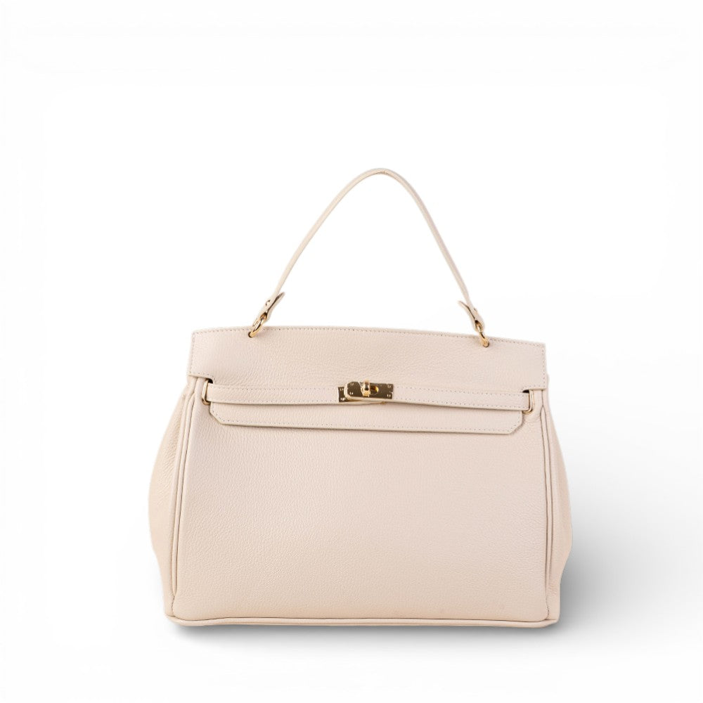 BORSA A MANO MODELLO BIRKIN GRANDE CON CHIUSURA A GIRELLO