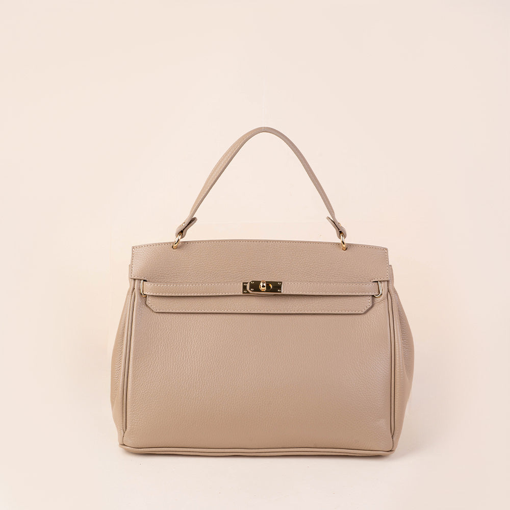 BORSA A MANO MODELLO BIRKIN GRANDE CON CHIUSURA A GIRELLO