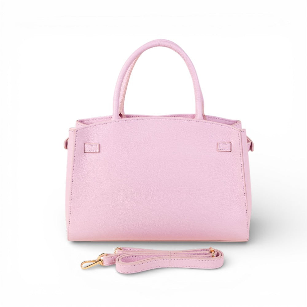 BORSA A MANO MODELLO BIRKIN CON DUE MANICI CHIUSURA A GIRELLO